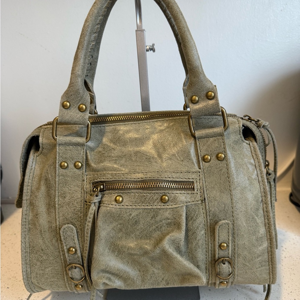 Stylish Green Women's Genuine Leather Bag Made in Italy - Picture 9 of 10